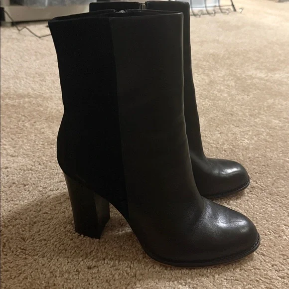 Sam Edelman Reyes Black Leather Ankle  Boots, size 10 - Picture 6 of 13